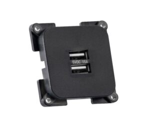 C-line Twin USB Socket BLACK