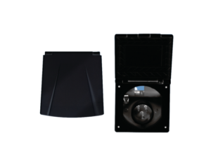 BLACK Flush Fitting Mains Inlet - New Flap