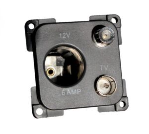 C-Line 12 Volt, TV & Satelite Socket GREY