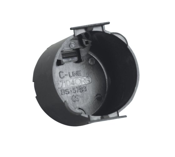 C-Line Black Circular Back Box