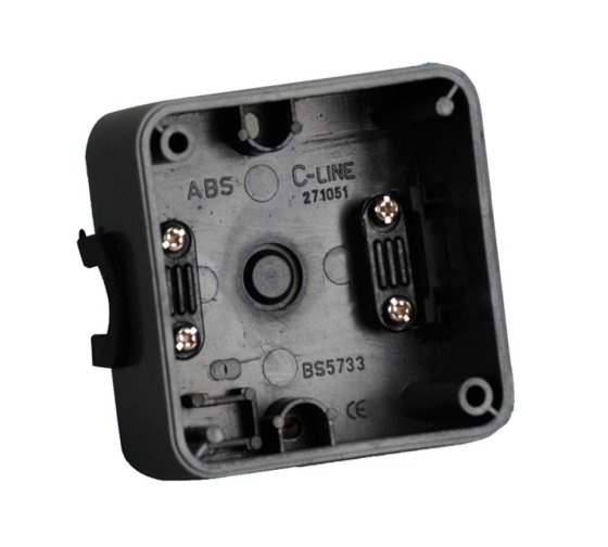 C- LINE - SQUARE BACK BOX GREY