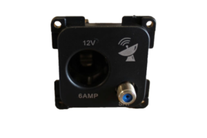 C-Line 12 Volt and Satellite Socket BLACK