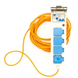 5 Way Mobile Mains Unit 15m Cable