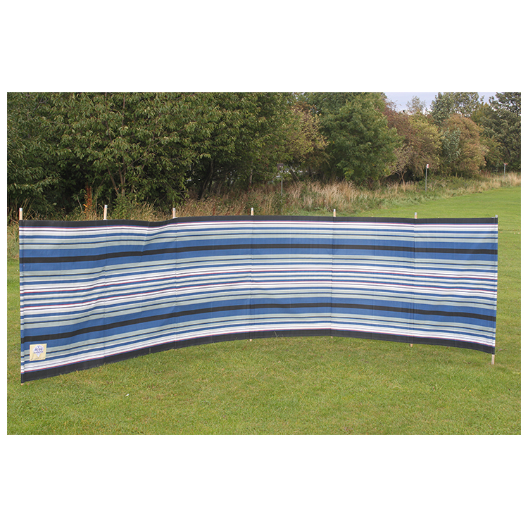 Blue Diamond Striped 7 Pole Windbreak